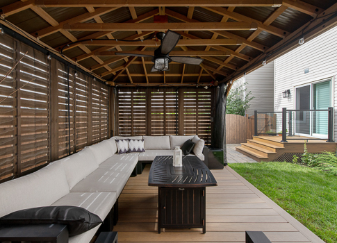 Covered pergola Ottawa