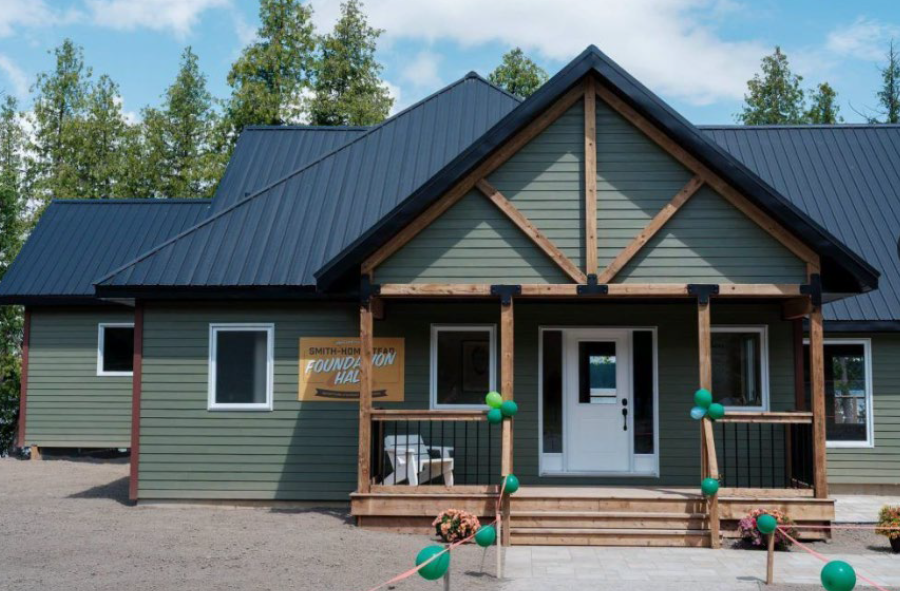 The restored Smith-Homestead Foundation Hall at Camp Smitty