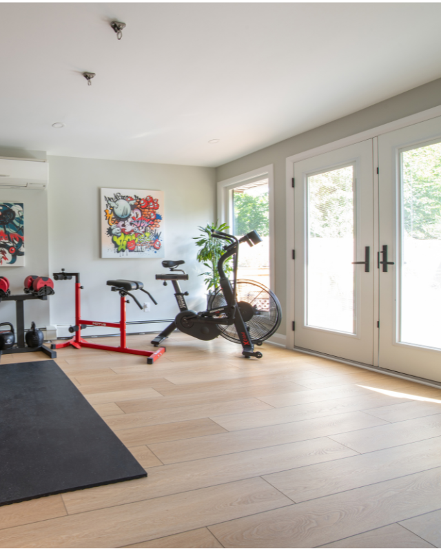 Interior of Amsted's split-level renovation in Riverview