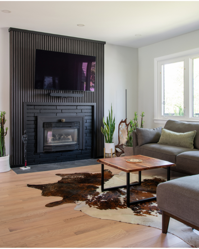 Interior of Amsted's split-level renovation in Riverview